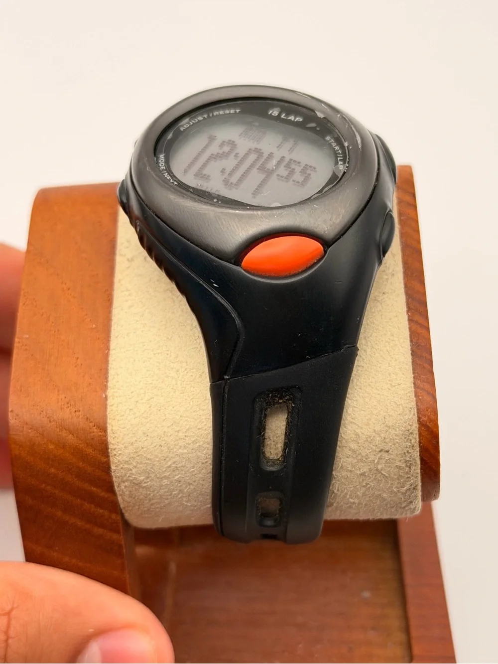 Vintage Nike Triax HRM 15 Lap Watch, New Batteries, Very Good, Factory Sticker